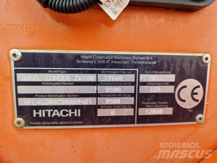Hitachi ZW 180 Фронтальні навантажувачі