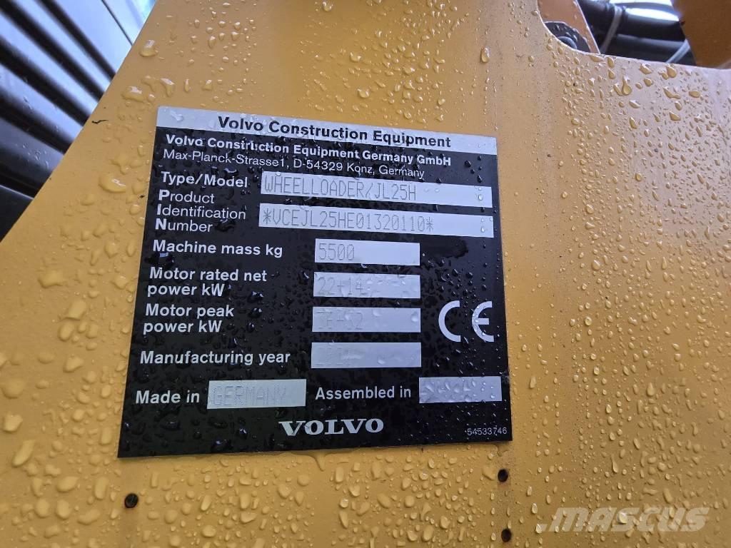Volvo JL25H Electric Фронтальні навантажувачі