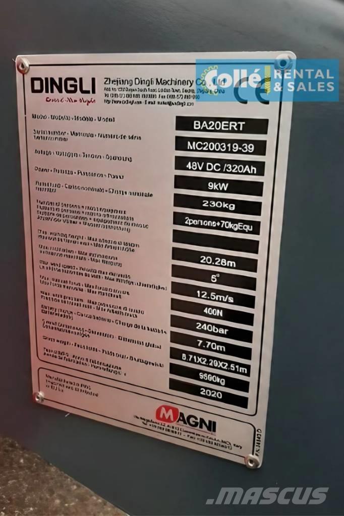 Magni BA20ERT | 2020 Колінчаті підйомники