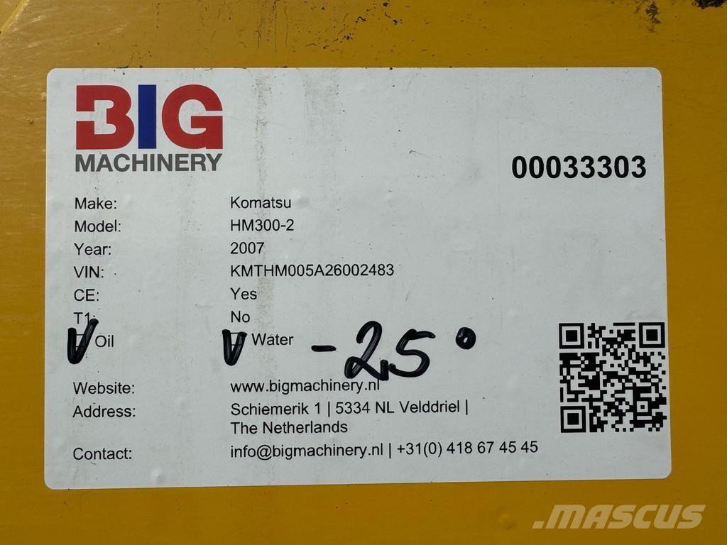 Komatsu HM300-2 Зчленовані самоскиди