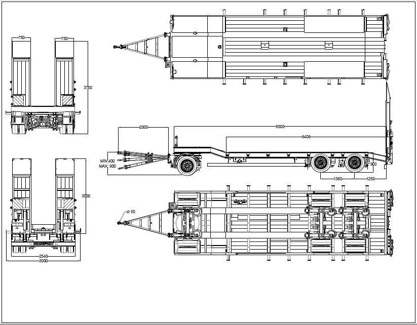  Scorpion SCR3 Низькорамні напівпричепи
