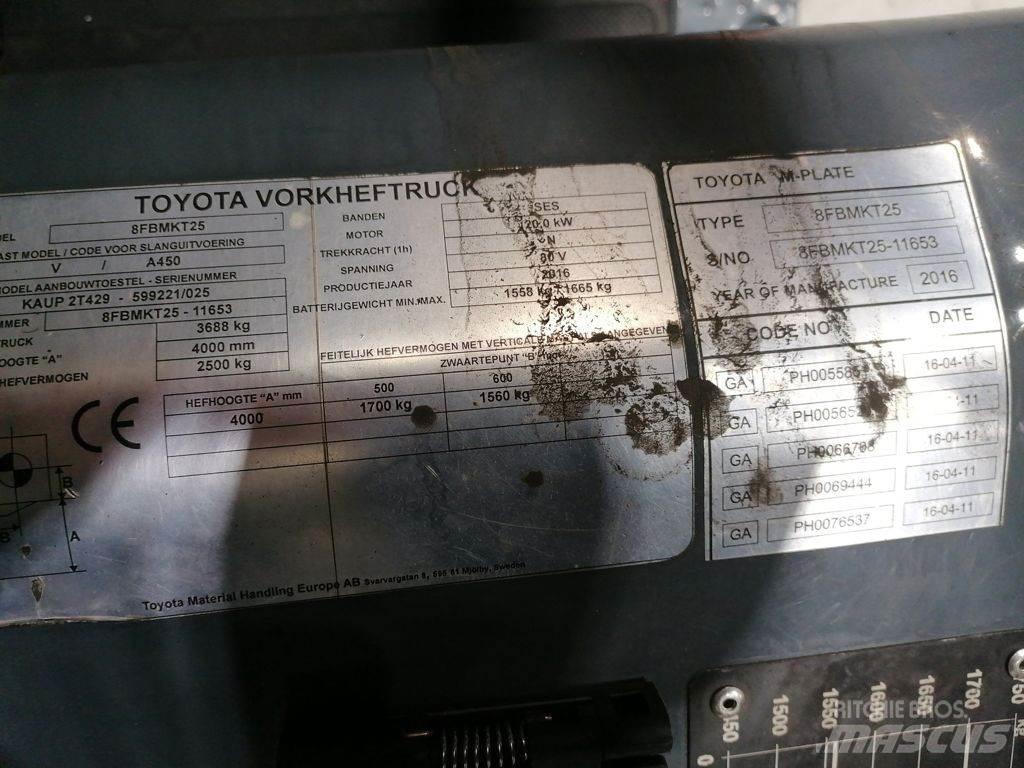 Toyota 8FBMKT25 Електронавантажувачі