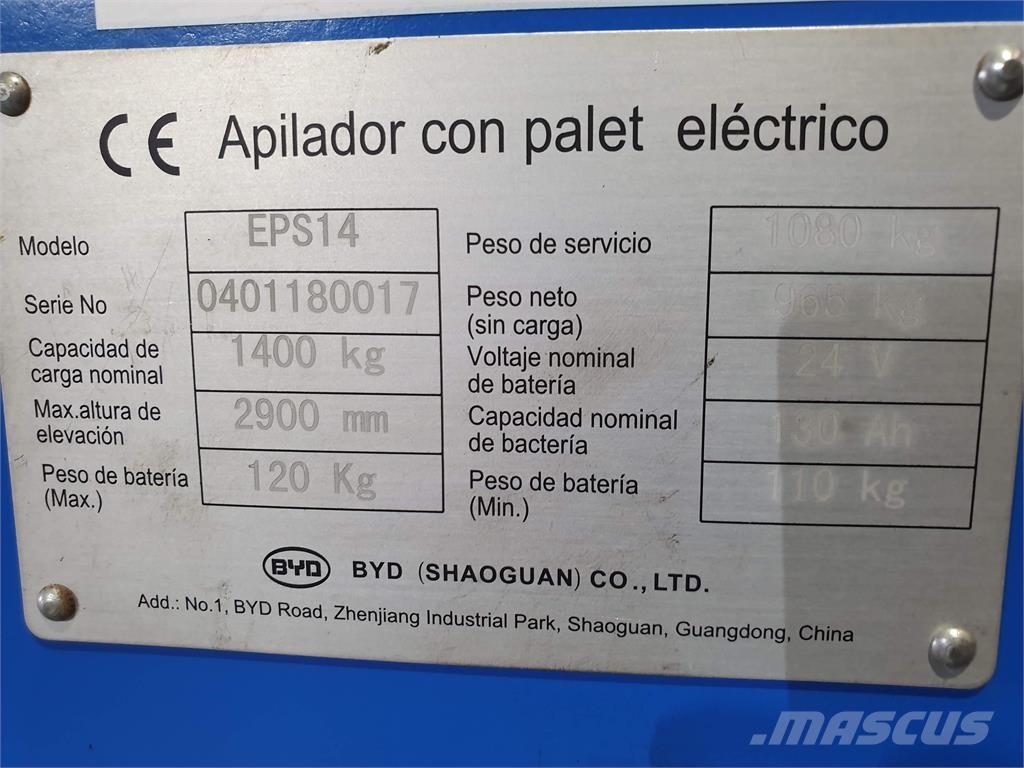 BYD EPS14 Самохідні електроштабелери