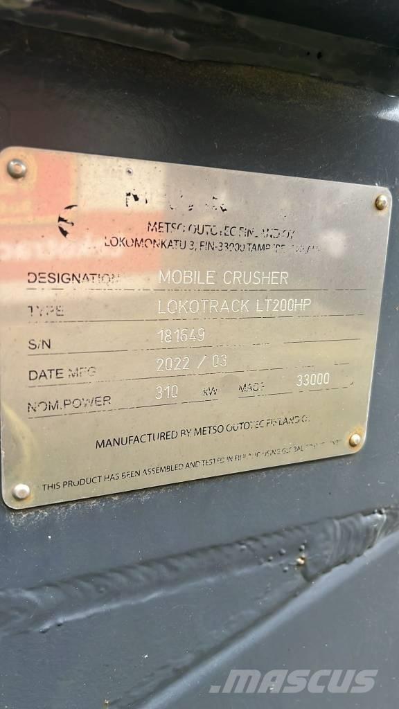 Metso LT 200 HP Мобільні дробарки