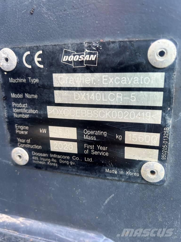 Doosan DX140LCR-5 Гусеничні екскаватори