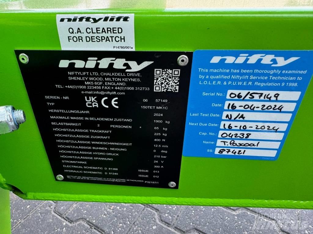 Niftylift 150 TET Вишки-причепи