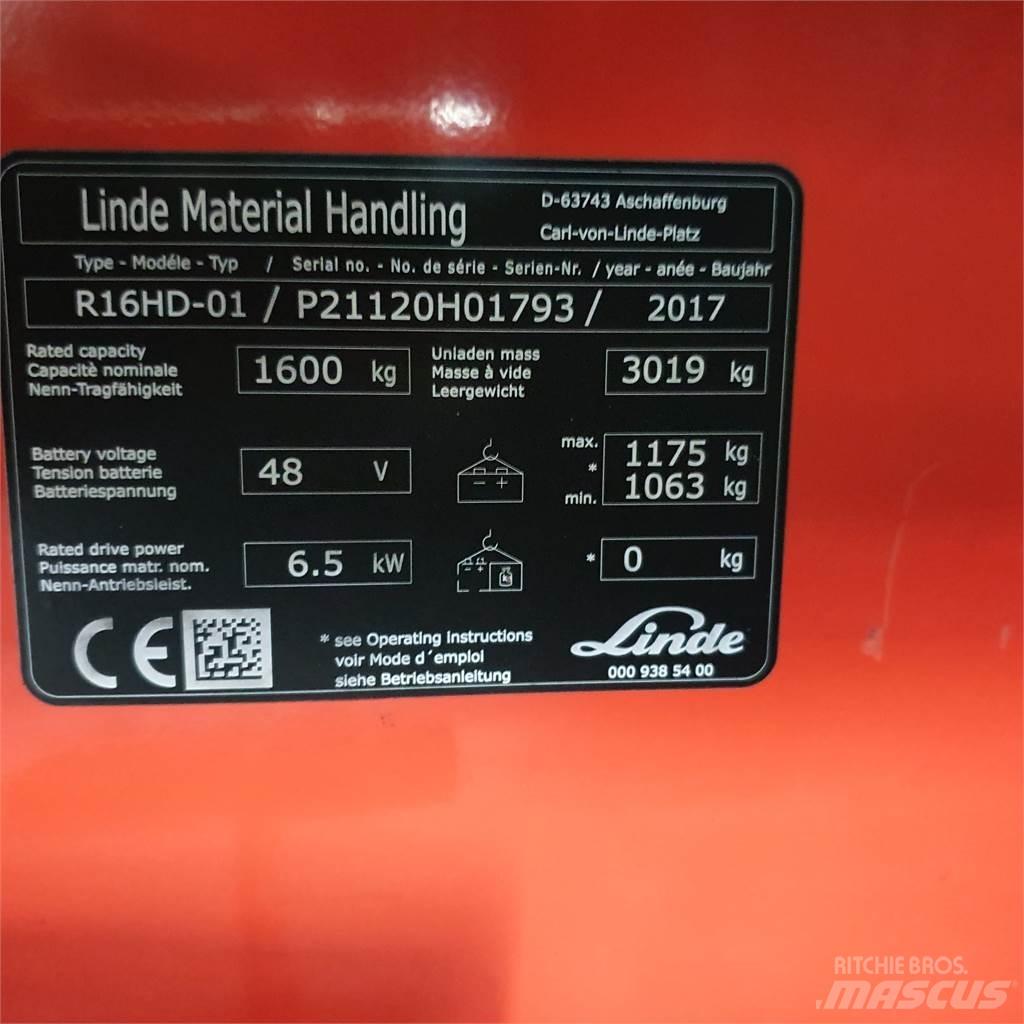 Linde R16HD Річ-трак із високим підйомом