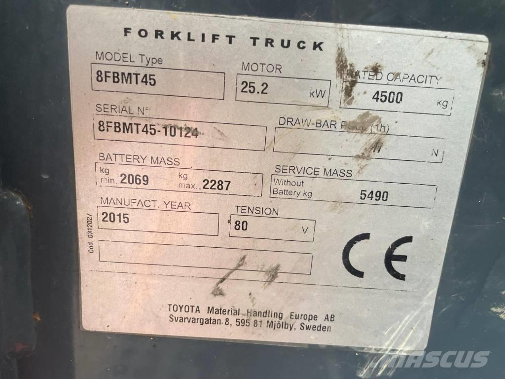 Toyota 8 FBMT 45 Електронавантажувачі