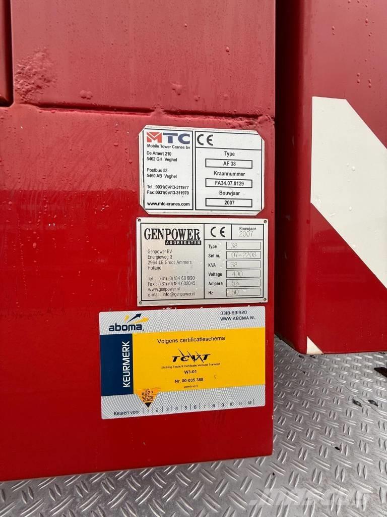 Faun AF 38 Баштові крани