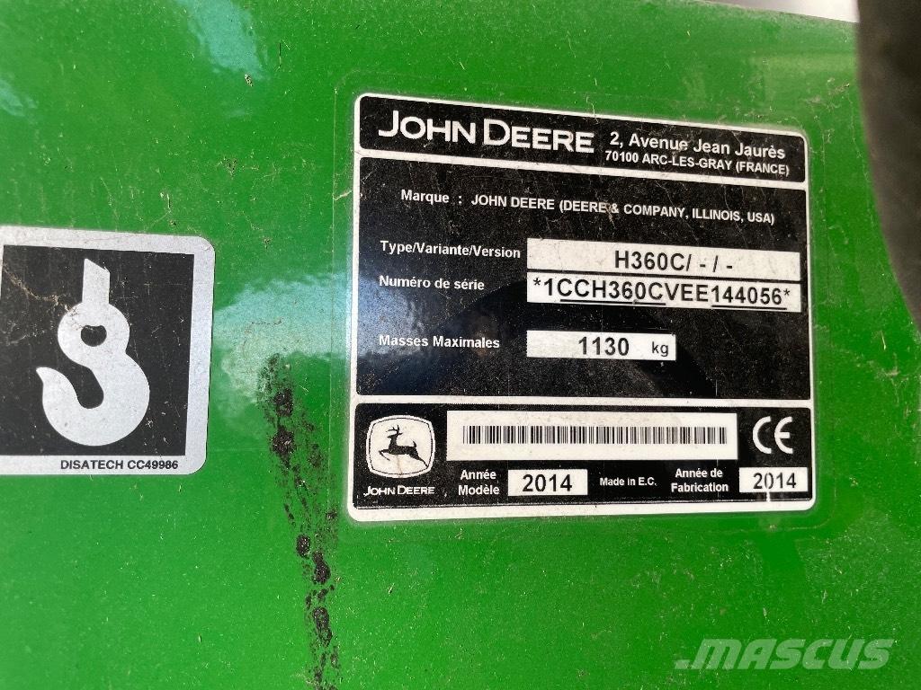 John Deere H 360 Фронтальні навантажувачі та екскаватори