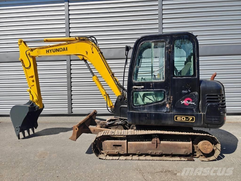 Hyundai R 60-7 Міні-екскаватори < 7т