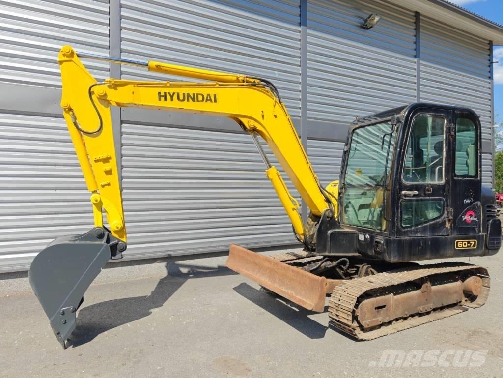 Hyundai R 60-7 Міні-екскаватори < 7т