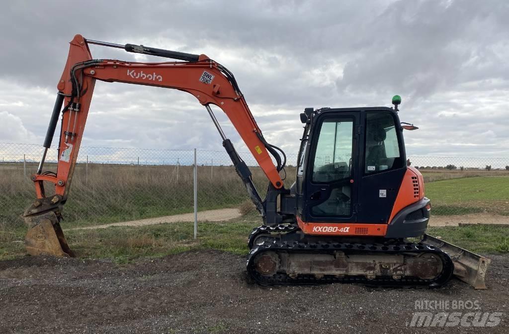 Kubota KX 080-4 Середні екскаватори 7т. - 12т.
