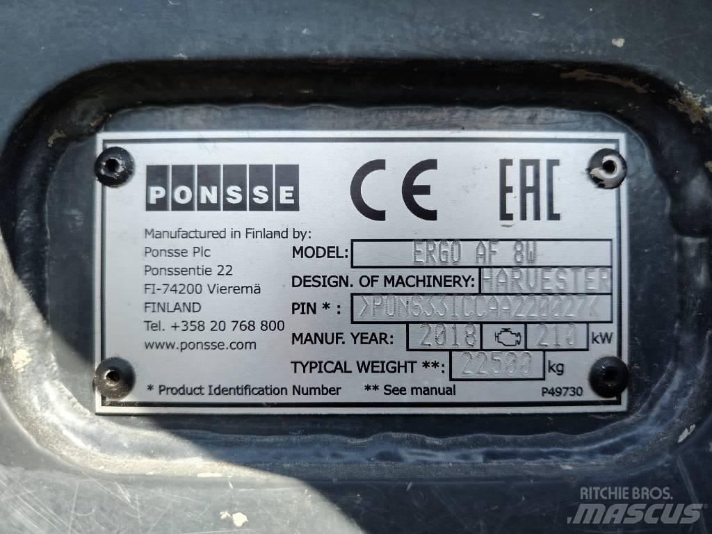 Ponsse Ergo AF 8W Харвестери