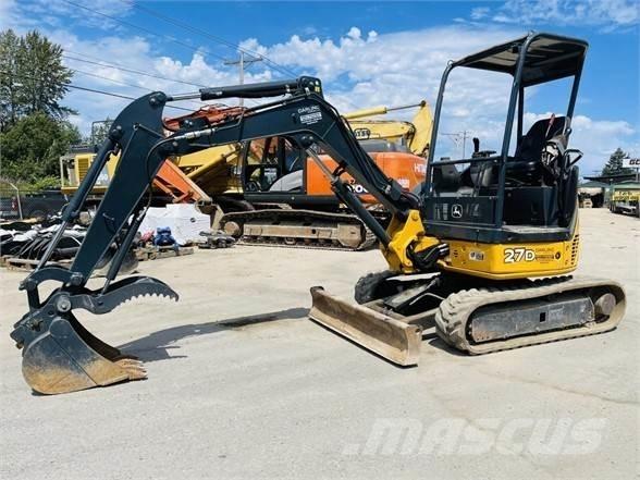 John Deere 27D Міні-екскаватори < 7т