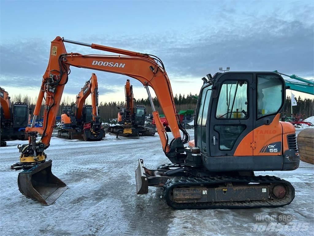 Doosan dx55 Міні-екскаватори < 7т