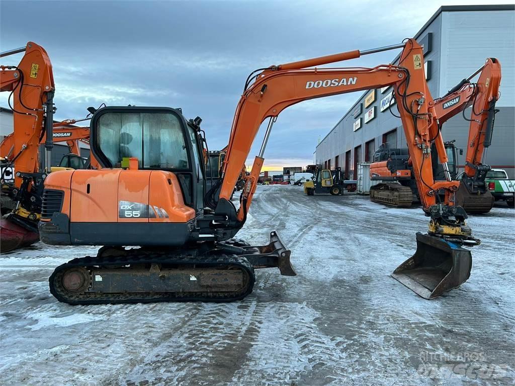 Doosan dx55 Міні-екскаватори < 7т