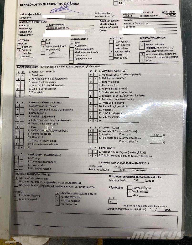 Haulotte Compact 14 Підйомники-ножиці