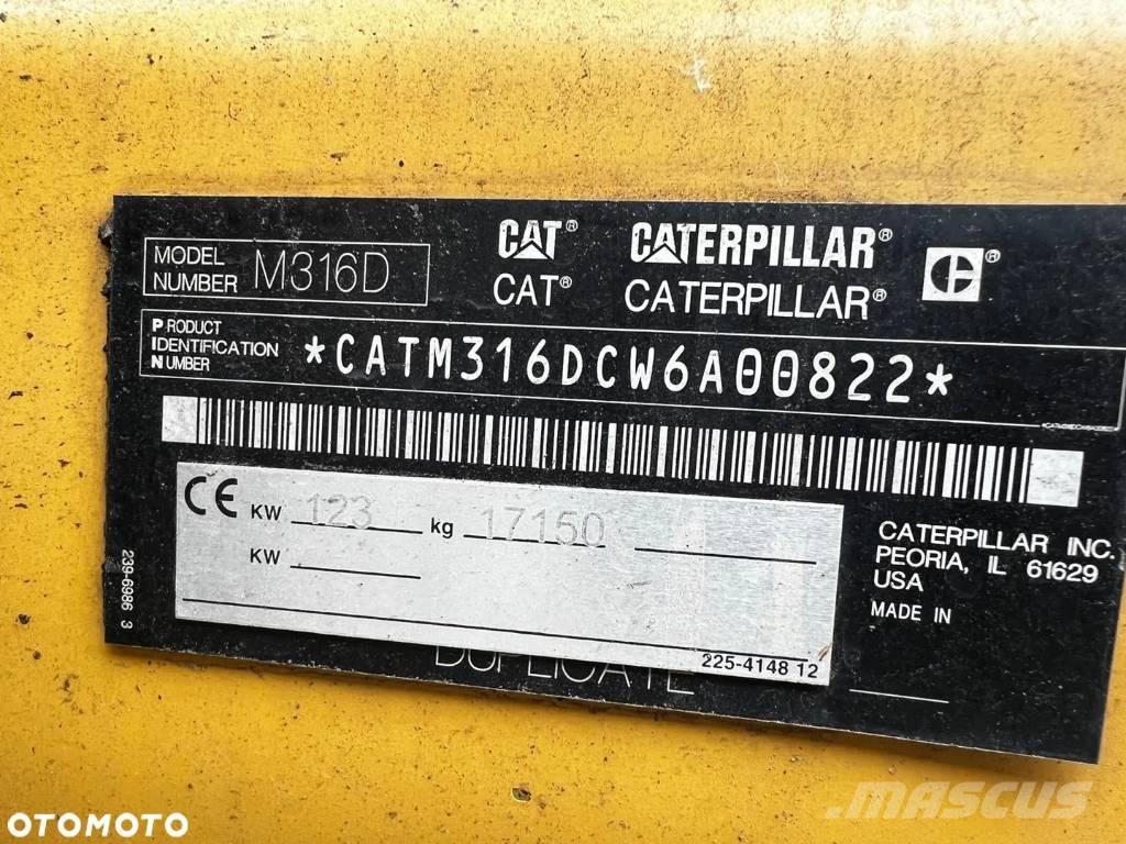 CAT M 316 D Колісні екскаватори