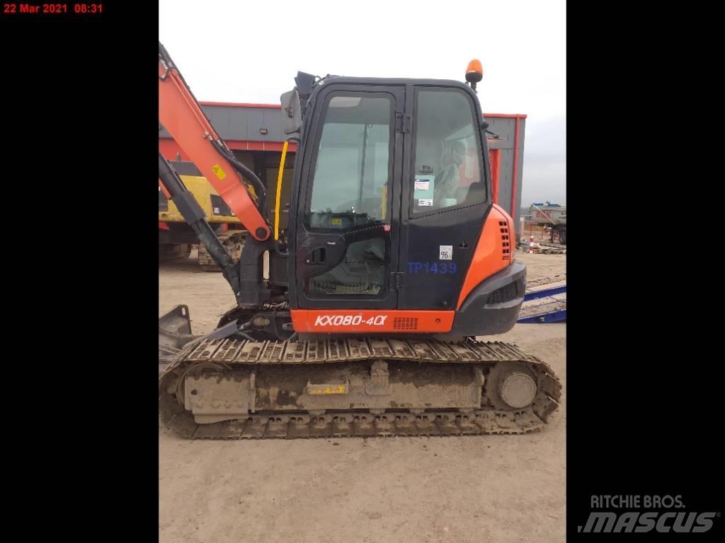 Kubota KX 080-4 Середні екскаватори 7т. - 12т.