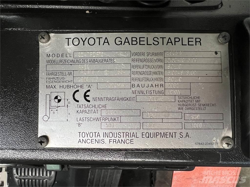 Toyota 02-7FDF15 Дизельні навантажувачі