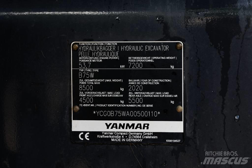 Yanmar B 75 W Колісні екскаватори