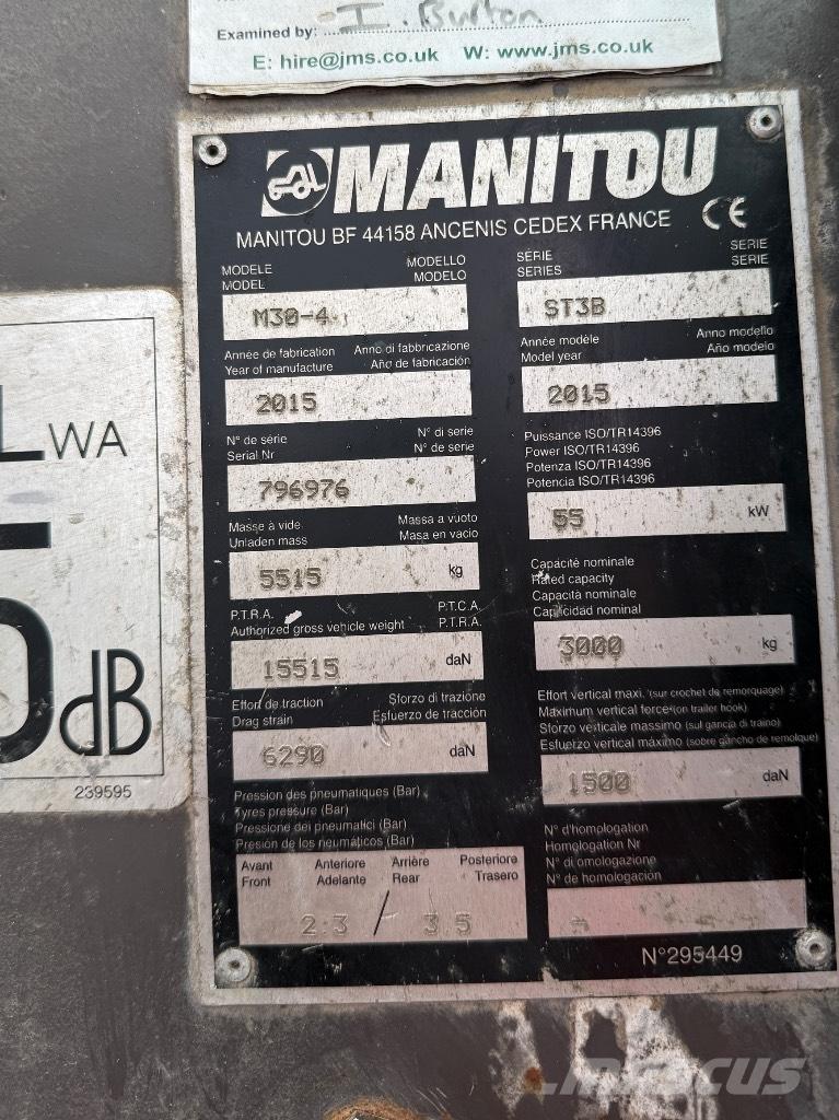 Manitou M30-4 ST3B Телескопічні навантажувачі
