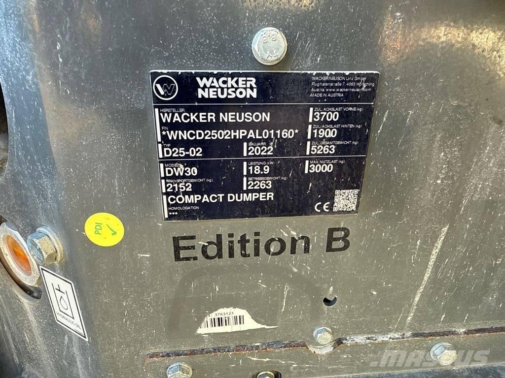 Wacker Neuson DW30 Міні самоскиди