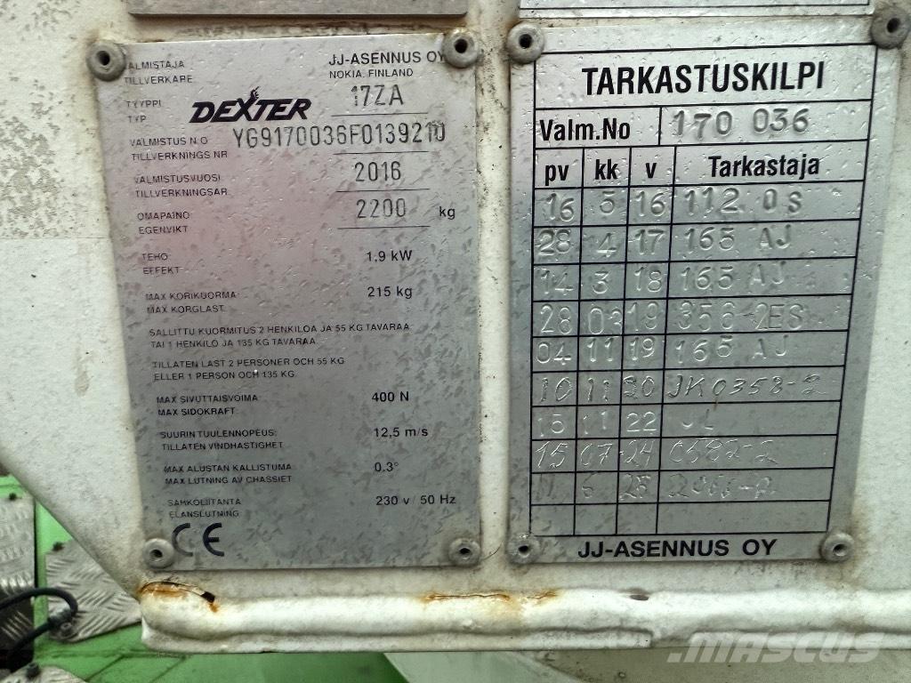 Dexter 17ZA Вишки-причепи