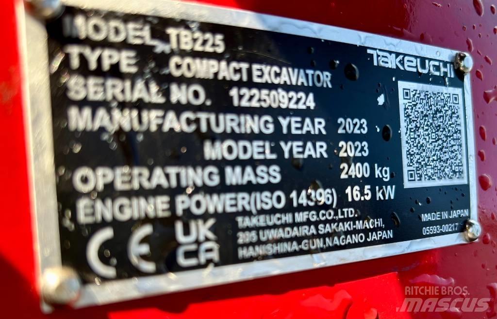 Takeuchi TB 225 Міні-екскаватори < 7т
