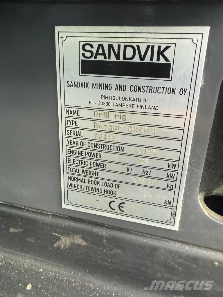 Sandvik DX 800I Свердлильні установки