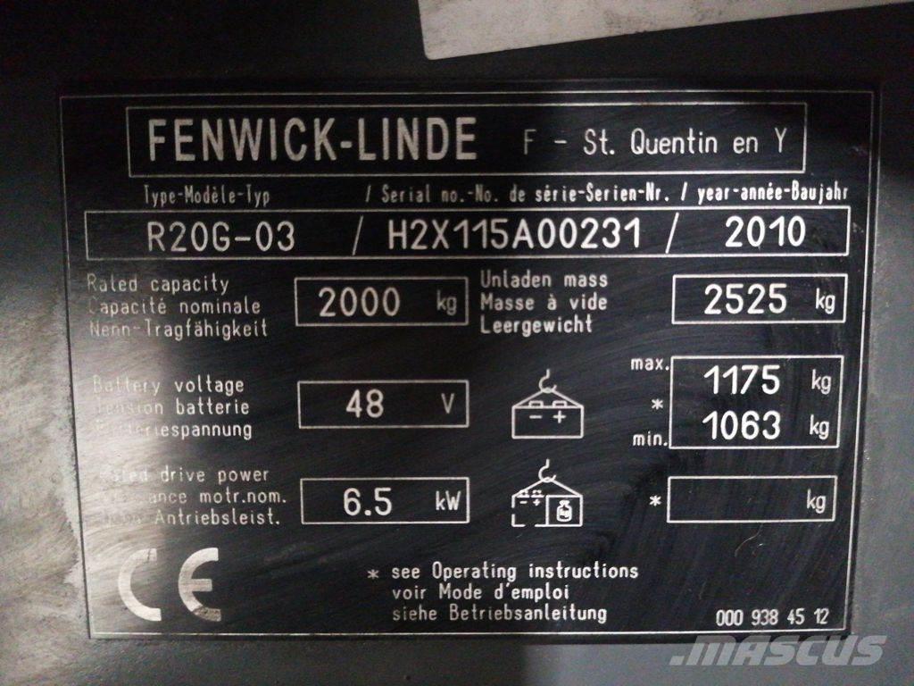 Linde R20G-03 Річ-трак із високим підйомом