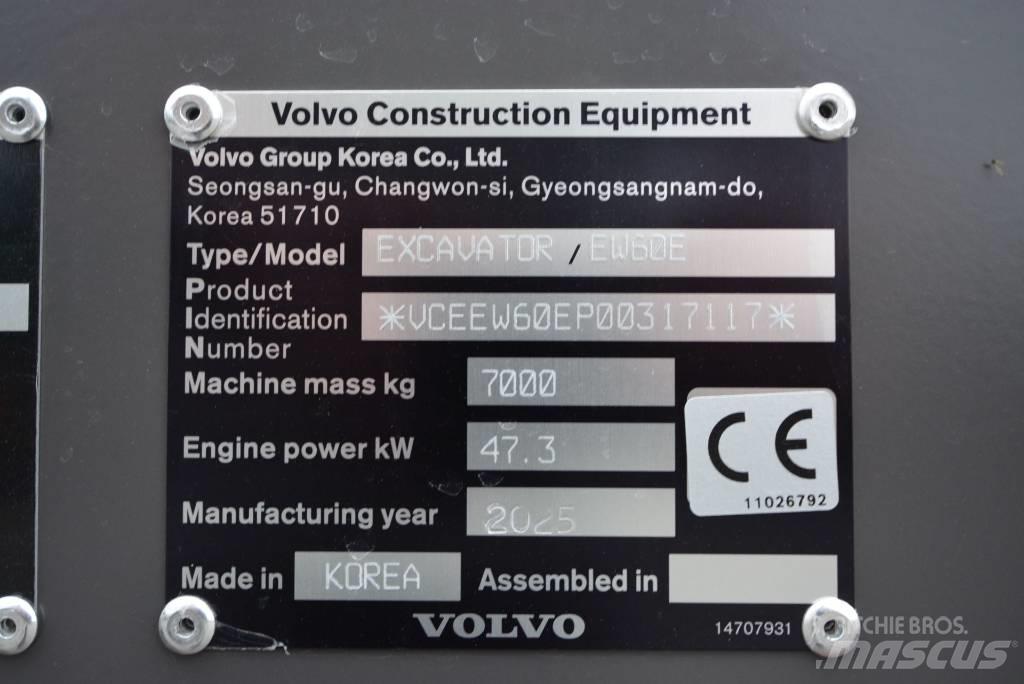 Volvo EW 60 E Міні-екскаватори < 7т