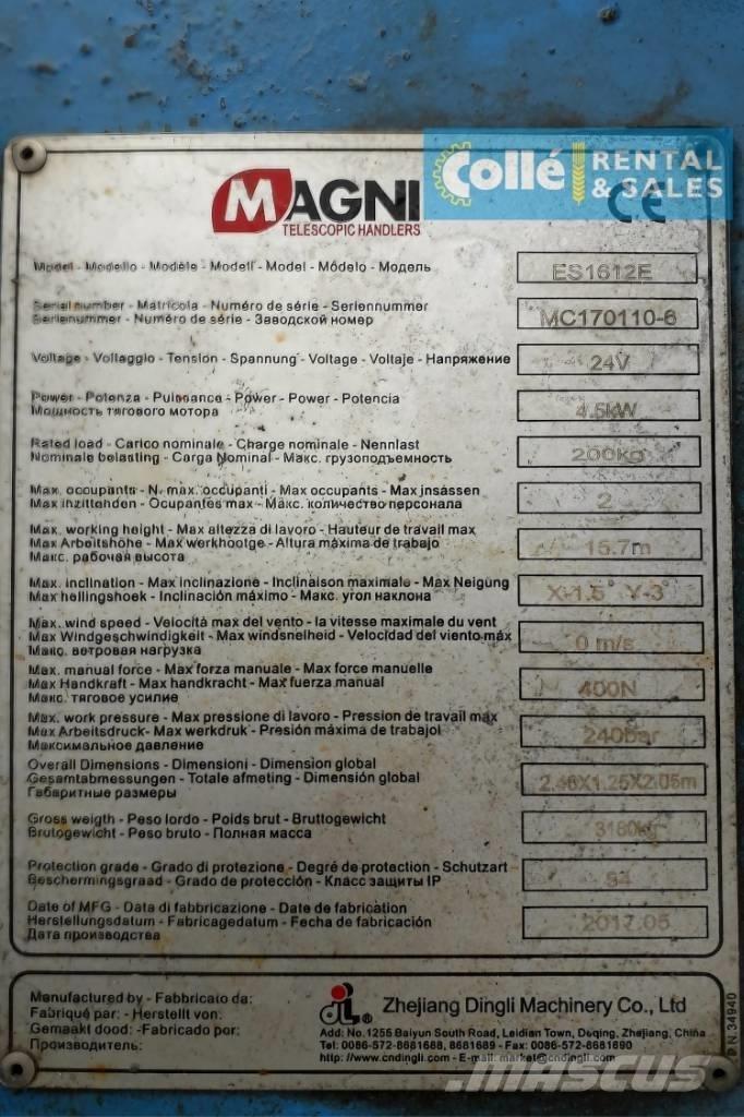 Magni ES 1612 E | 2017 Підйомники-ножиці