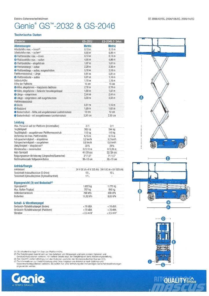 Genie GS 2032 Підйомники-ножиці