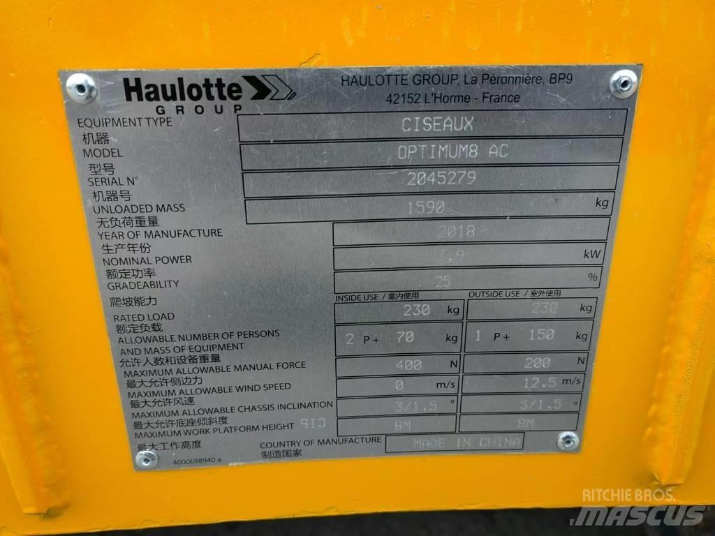 Haulotte OPTIMUM 8 Підйомники-ножиці