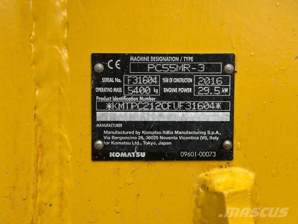 Komatsu PC55-MR3 Міні-екскаватори < 7т