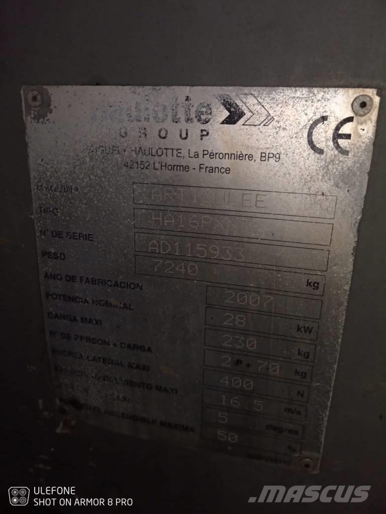 Haulotte HA 16 PX NT Колінчаті підйомники