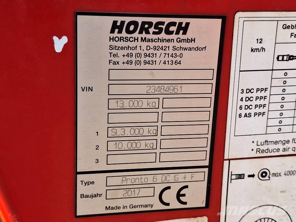 Horsch Pronto 6 DC Сівалки