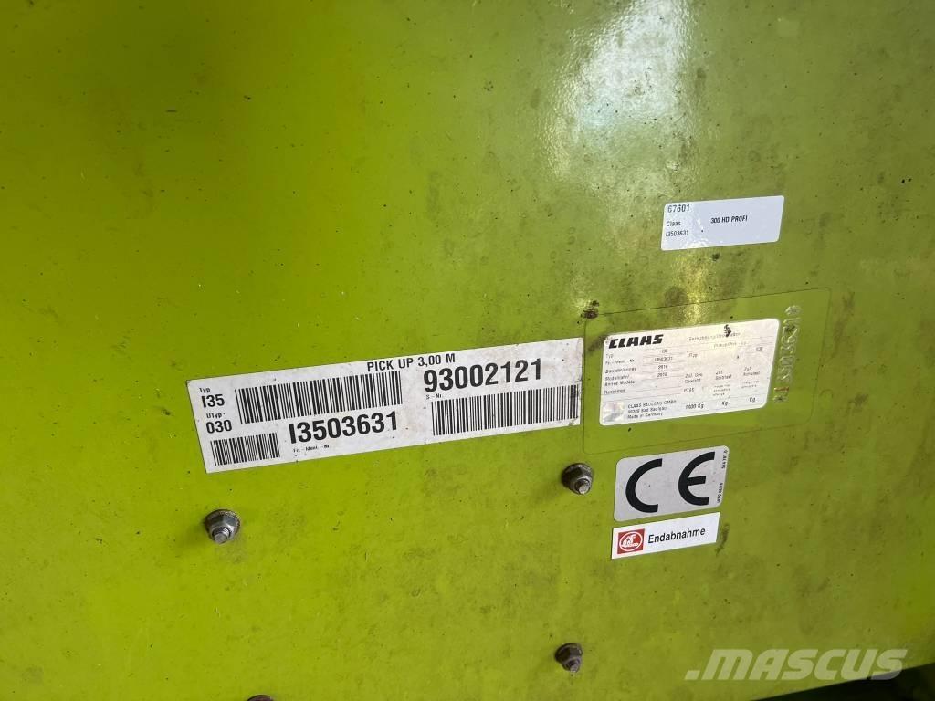 CLAAS PU 300 HD Інше обладнання для фуражних комбайнів