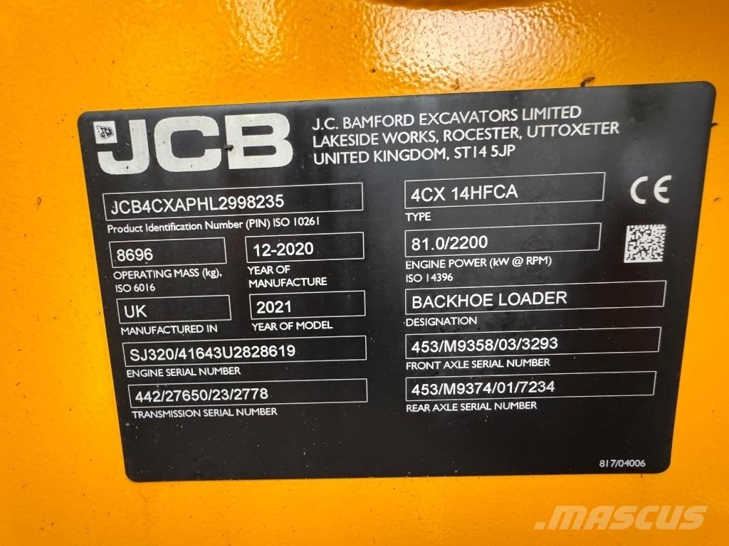 JCB 4 CX 14 Екскаватори-навантажувачі
