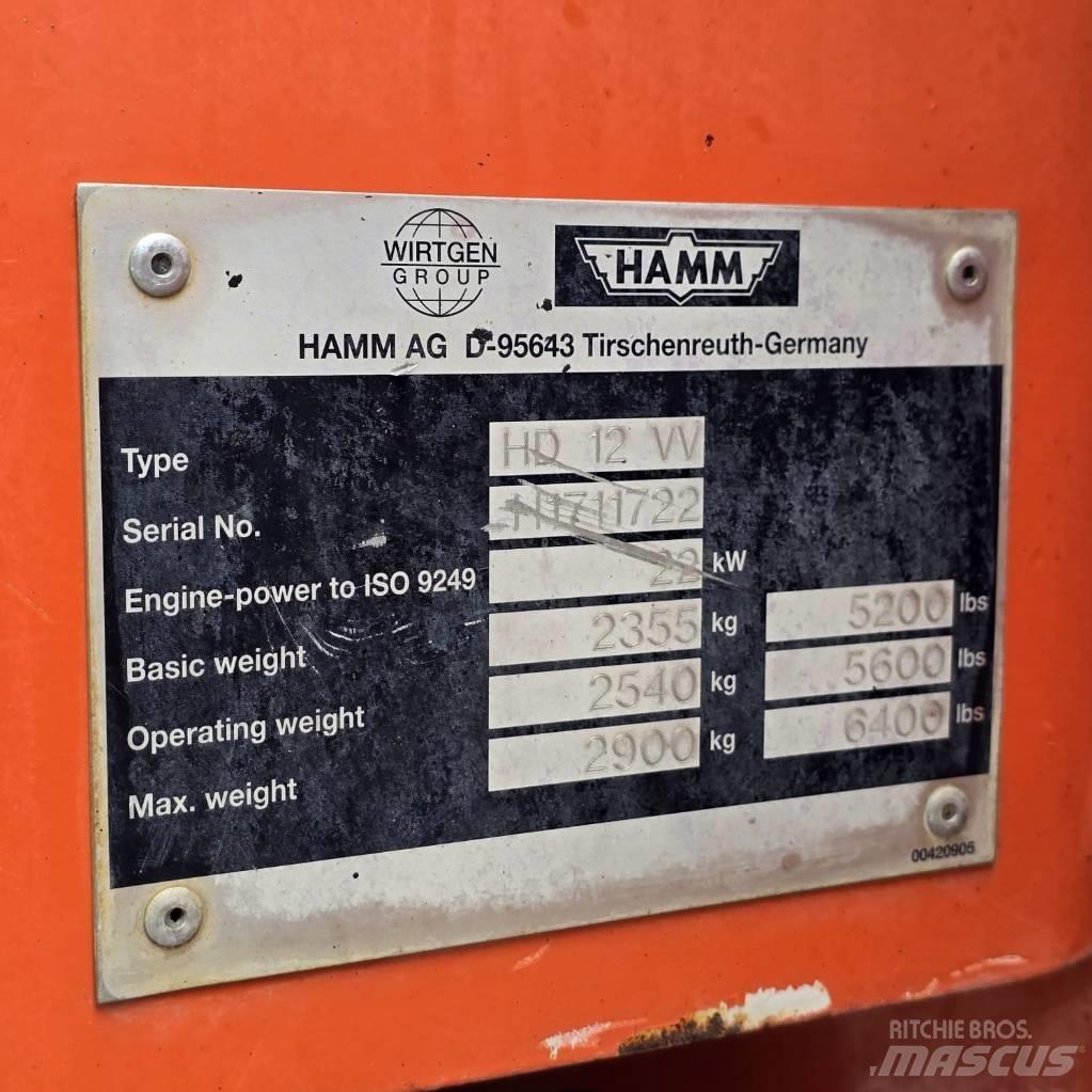 Hamm HD 12 VV Котки тротуарні