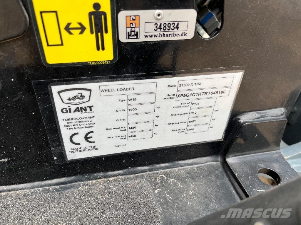 GiANT G 1500 X-tra Фронтальні навантажувачі