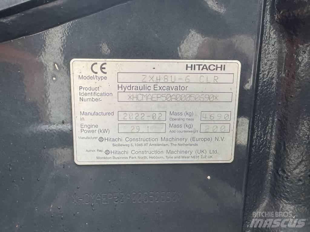 Hitachi ZX 48 U-6 Міні-екскаватори < 7т