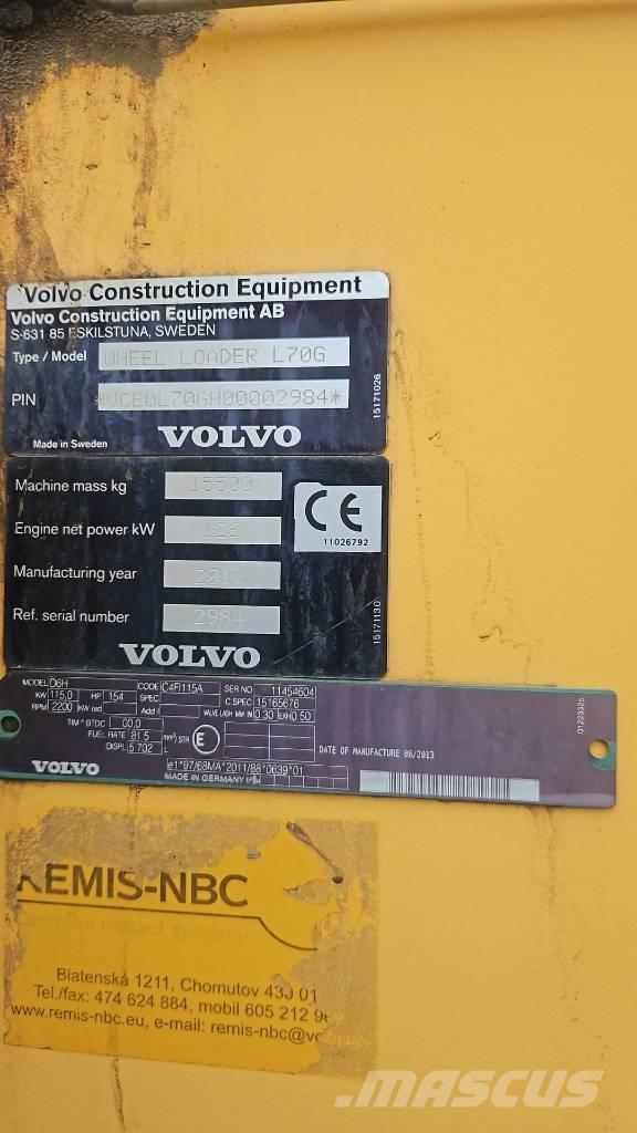 Volvo L 70 G Фронтальні навантажувачі