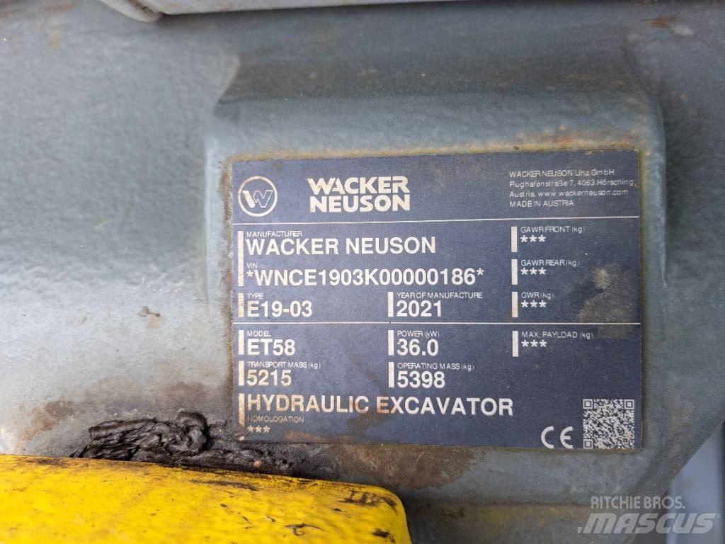 Wacker Neuson ET58 Гусеничні екскаватори