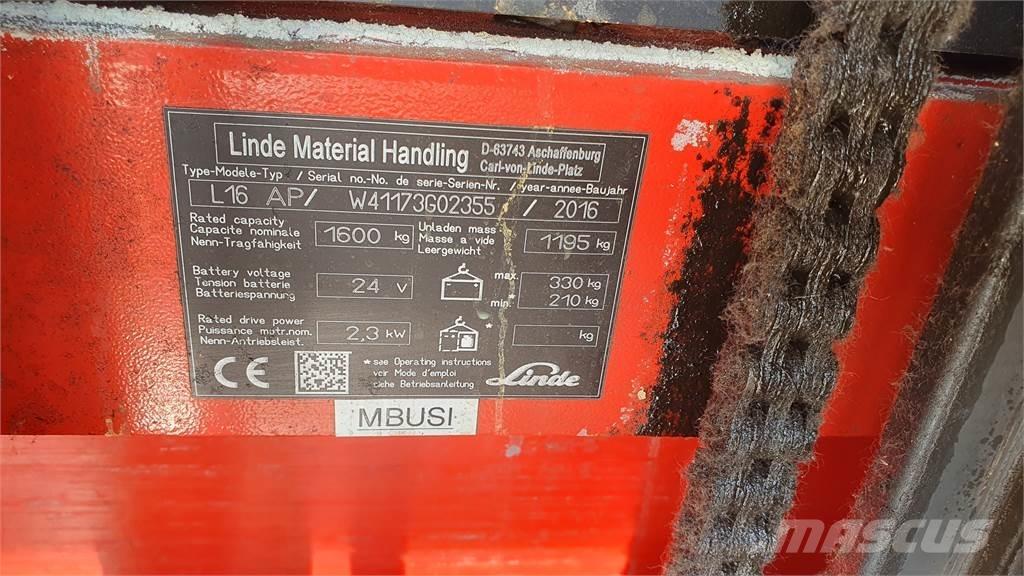 Linde L16AP Ручний візок