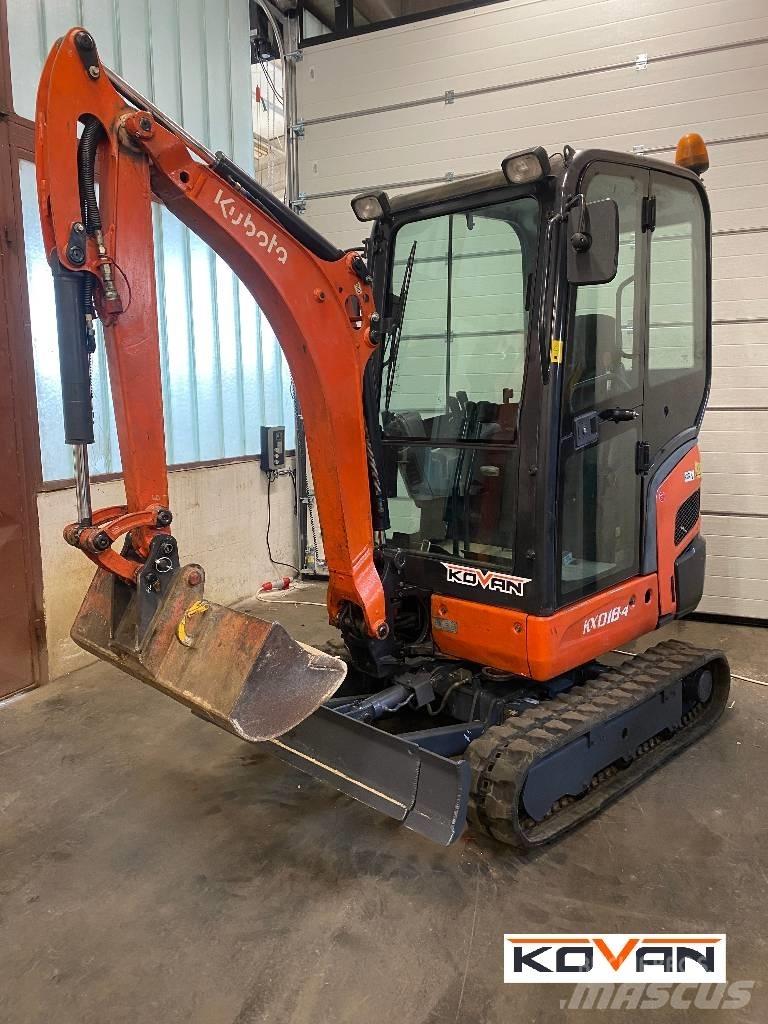 Kubota KX 018-4 Міні-екскаватори < 7т