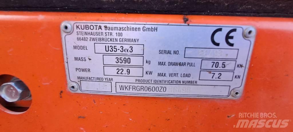 Kubota U35-3A3 Міні-екскаватори < 7т