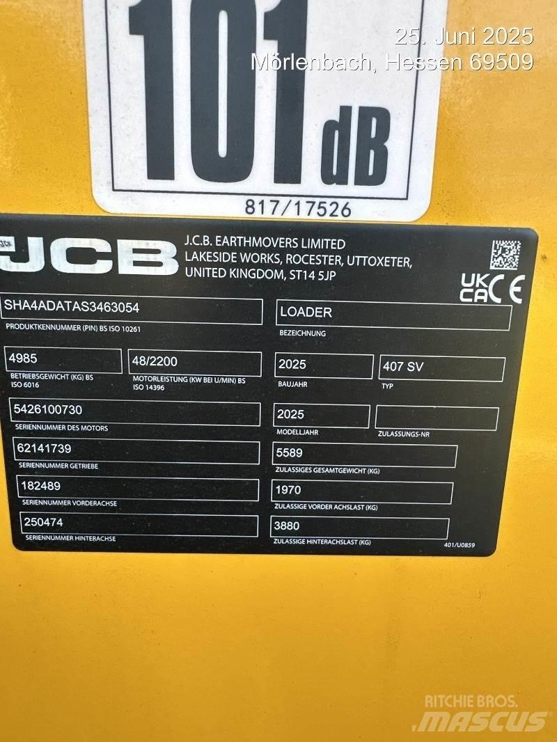 JCB 407 Фронтальні навантажувачі